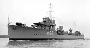 Historic Naval Vessels UK Drucke: HMS Wakeful - W-Class Destroyer