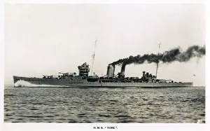 Royal Navy Cruisers Drucke: HMS York