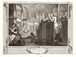 William Hogarth Drucke: Hogarth / Industrie / Idel 2