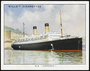 Cunard White Star Liner Drucke: Homeric Liner