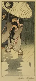 Rainy Day Scene Drucke: Honorable Mr cat