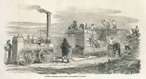 Industrial Revolution Inventions Drucke: Hornsbys Thresher