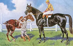Horse Riding Techniques Drucke: Horse Racing - Going to the Post