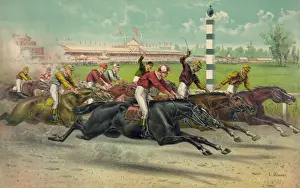 Early 20th Century Racing Drucke: A hot race from the start
