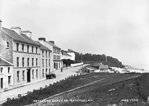 Early 1900s Irish Landscapes Drucke: Hotel and Beach Rd. Rathmullan
