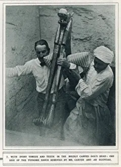 Howard Carter bei der Ausgrabung von Tutanchamun