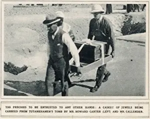 Tutankhamun Tomb Discovery Drucke: Howard Carter and Mr Callender