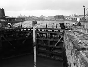 Northern England Landmarks Drucke: HULL LOCK