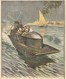 Gerahmter Druck : Flugboot auf der Tigris Gerahmter Druck : Flugboot auf der Tigris