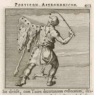 Constellation Art Prints Drucke: Hyginus / Orion