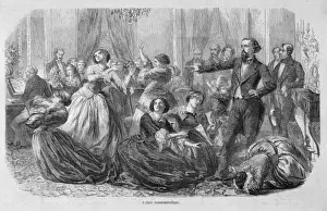 Drucke von Die Hypnose wird zu einem Modevergnügen im Pariser Salzburger Salon Mode Drucke: HYPNOSIS