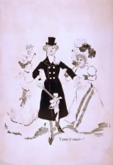 Vintage Advertisement Posters Drucke: I saw it first