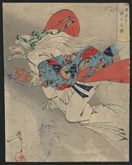 Antique Japanese Woodcuts Drucke: Ibaraki