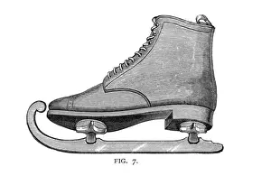 Vintage Ice Skates Drucke: Ice skates