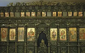 European Orthodox Iconography Drucke: Iconostasis. Anonymous work. 19th century. National Art Ga