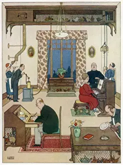 Ein idealer Wohnsitz Nr. IV, Hühnerei auf dem Dachstock von William Heats