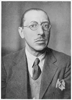 Drucke von Russischer Musiker Igor Strawinski (1882-1971) Igor Strawinsky Drucke: Igor Strawinski