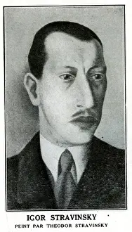 Igor Stravinsky Portrait Drucke: Igor Stravinsky, Russian composer