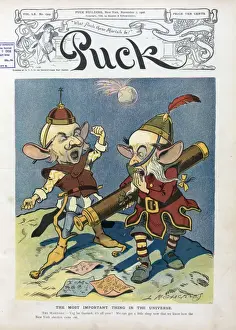 Puck Magazine Cartoons Drucke: The most important thing in the universe