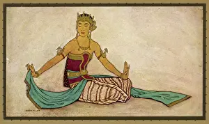 Female Dancer Pose Drucke: Indonesian Dancer