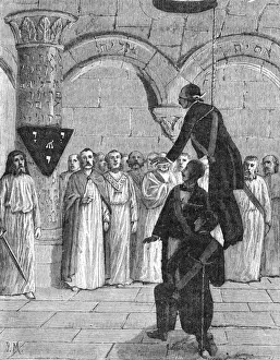 Freemason Initiation Ceremony Drucke: Initiation