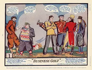 Vintage Golf Illustration Drucke: (insert)