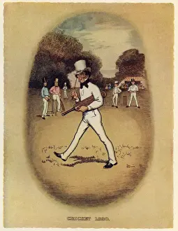 Vintage Cricket Illustration Drucke: (insert)