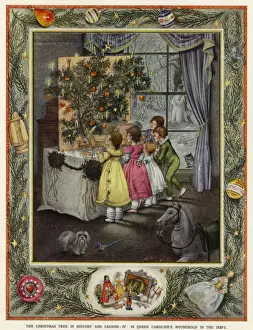 Victorian Christmas Scene Drucke: (insert)