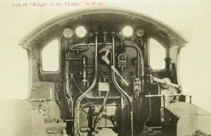 Railway Transportation History Drucke: Cab of the Knight of the Thistle