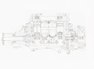 Plane Manufacturing Process Drucke: Lion VIID E91, engineering drawing