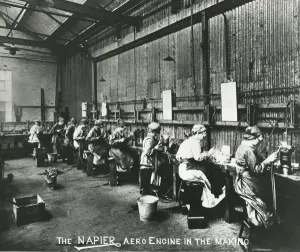 Der Napier-Motor im Entstehen