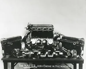 Der Napier-Motor im Entstehen