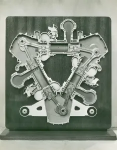 Napier-Delta-Motoren, Querschnittszeichnung