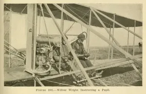 Wilbur Wright Drucke: Wilbur Wright instructing a pupil