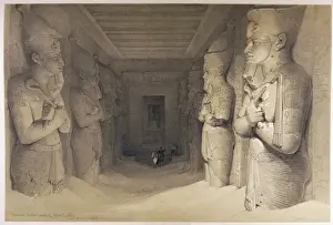 Egyptian Temple Architecture Drucke: Interior - Abu Simbel
