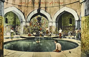 Bursa Turkey Drucke: Interior of the Baths - Bursa, Turkey