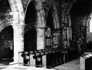 Island Of Iona Drucke: Iona Cathedral Interior
