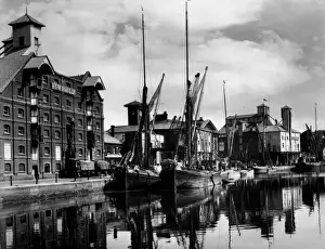 Suffolk Drucke: Ipswich Hafen