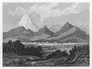 Drucke von Allgemeiner Blick auf Teheran mit den umliegenden Bergen Teheran Drucke: Irans / Teheran