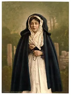 Coloured Prints Of Ireland Drucke: Irish colleen