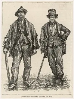 Racial Stereotypes In Art Drucke: Two Irish Itinerants