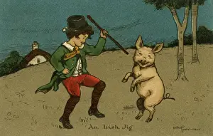 Irish Jig Dance Drucke: An Irish jig