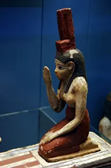 Ptolemaic Period Sculpture Drucke: Isis in mourning for Osiris. Egypt