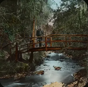 Isle Of Man Drucke: Insel Mann, Glencoe, Rostbrücke