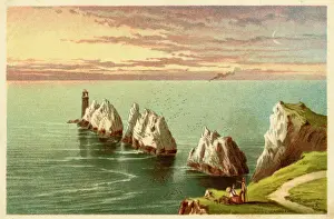UK Coastal Landmarks Drucke: Isle of Wight / Needles