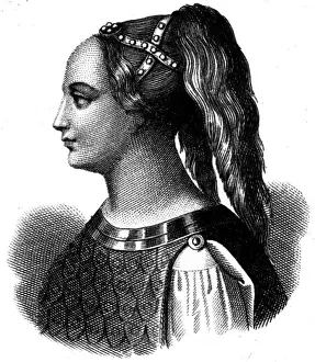 Historical Figures Of Italy Drucke: Isotta Da Rimini