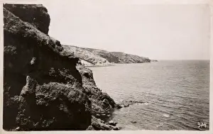 Turkish History Images Drucke: Istanbul, Turkey - Cliffs at the exit of the Bosphorus