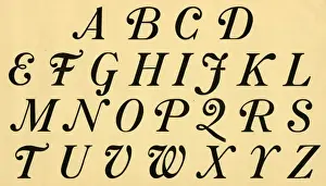 Kursivalfabet, Großschrift A-Z