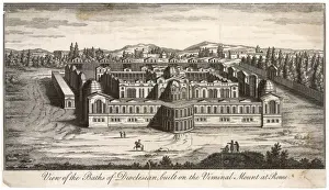 Italy Historical Landmarks Drucke: Italy Rome Baths