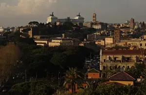 Italien, Rom, Sonnenuntergangpanorama